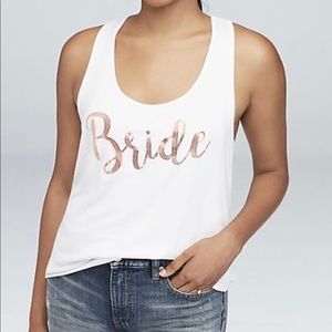 ☀️David’s bridal bride tank top
